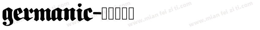 germanic字体转换