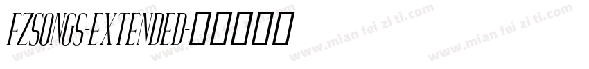 FZSongS-Extended字体转换