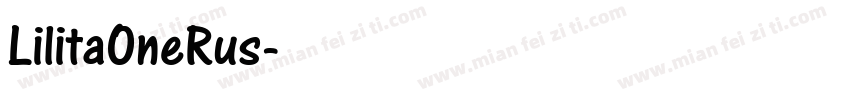 LilitaOneRus字体转换