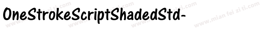 OneStrokeScriptShadedStd字体转换