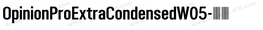 OpinionProExtraCondensedW05字体转换