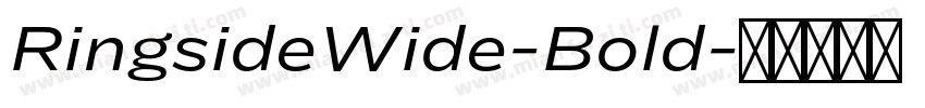 RingsideWide-Bold字体转换