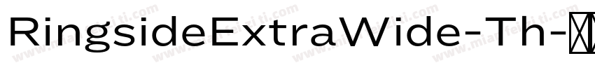 RingsideExtraWide-Th字体转换