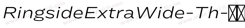 RingsideExtraWide-Th字体转换