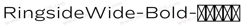 RingsideWide-Bold字体转换