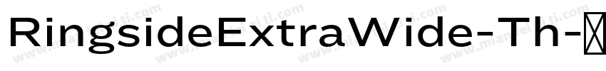 RingsideExtraWide-Th字体转换