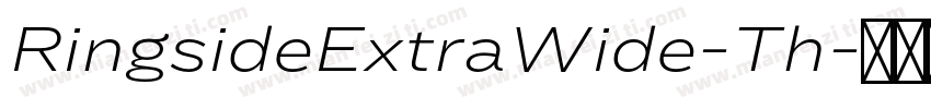 RingsideExtraWide-Th字体转换