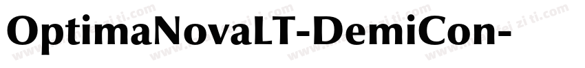 OptimaNovaLT-DemiCon字体转换