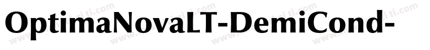 OptimaNovaLT-DemiCond字体转换