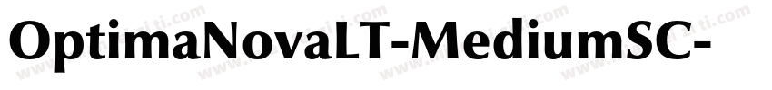 OptimaNovaLT-MediumSC字体转换