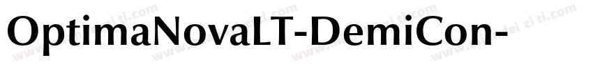 OptimaNovaLT-DemiCon字体转换