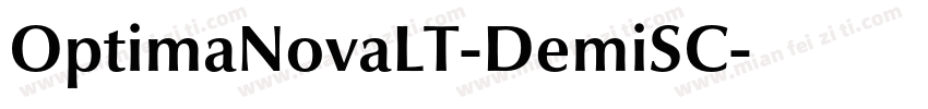 OptimaNovaLT-DemiSC字体转换