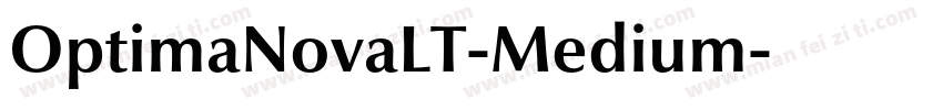 OptimaNovaLT-Medium字体转换