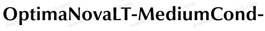 OptimaNovaLT-MediumCond字体转换