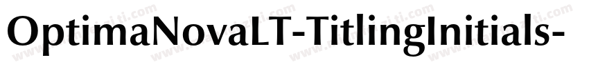 OptimaNovaLT-TitlingInitials字体转换