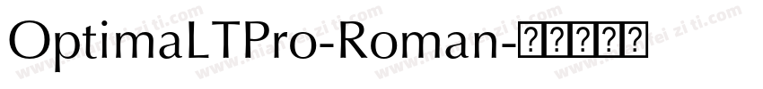 OptimaLTPro-Roman字体转换
