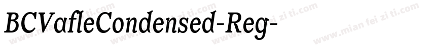 BCVafleCondensed-Reg字体转换
