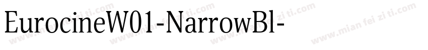 EurocineW01-NarrowBl字体转换