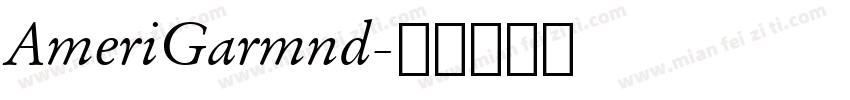 AmeriGarmnd字体转换