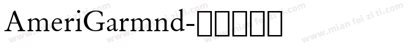 AmeriGarmnd字体转换