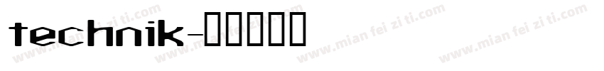 technik字体转换