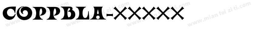 COPPBLA字体转换