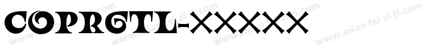 COPRGTL字体转换