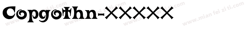 Copgothn字体转换