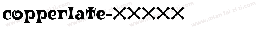 copperlate字体转换