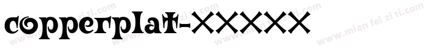 copperplat字体转换