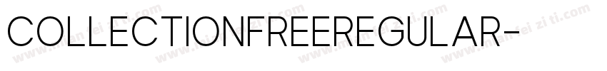 CollectionFreeRegular字体转换