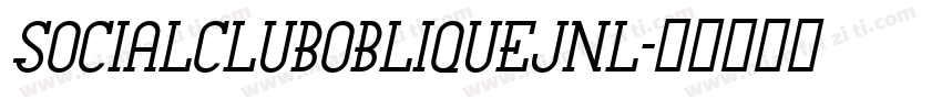 SocialClubObliqueJNL字体转换