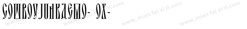 Cowboyjunkdemo-25OX字体转换