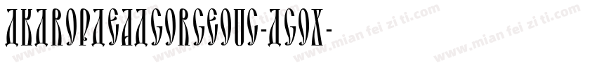 Dkdropdeadgorgeous-dGOx字体转换