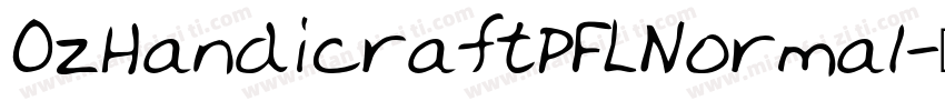 OzHandicraftPFLNormal字体转换