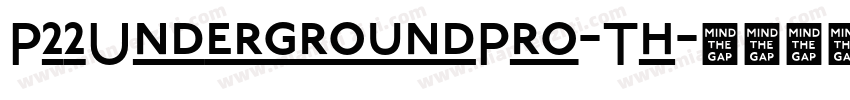 P22UndergroundPro-Th字体转换