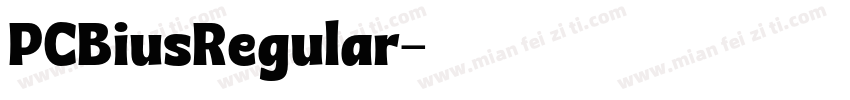 PCBiusRegular字体转换