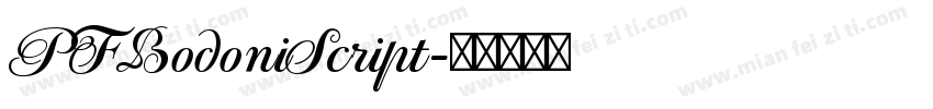 PFBodoniScript字体转换