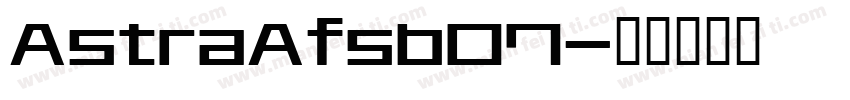 AstraAfsb07字体转换