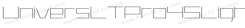 UniversLTPro45LightO字体转换