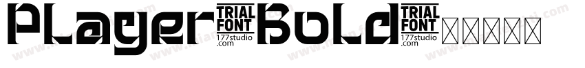Player-Bold字体转换