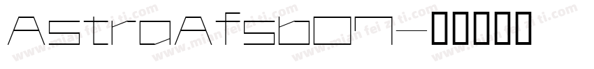 AstraAfsb07字体转换