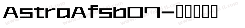 AstraAfsb07字体转换