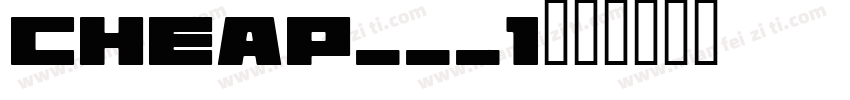 CHEAP___1字体转换