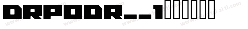 DRPODR__1字体转换