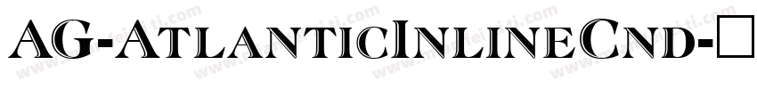 AG-AtlanticInlineCnd字体转换