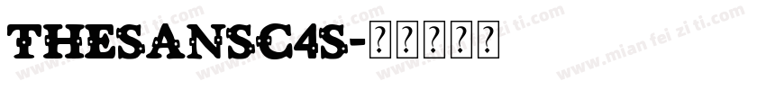 TheSansC4s字体转换