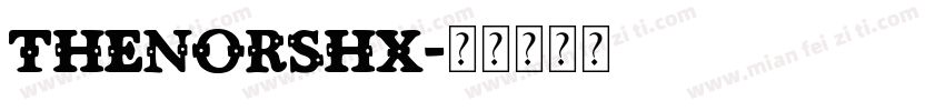 thenorshx字体转换