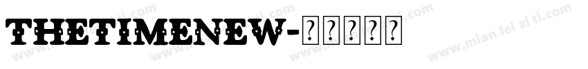 thetimenew字体转换