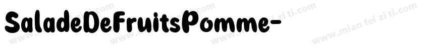 SaladeDeFruitsPomme字体转换